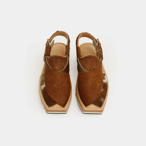 Kaptaan Chappal Original Animal Skin - Cow Leather