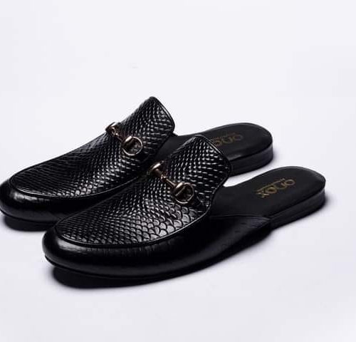 Men's Clogs & Mules Full-grain Leather Leather Comfortable Slip Resistant Loafer Black