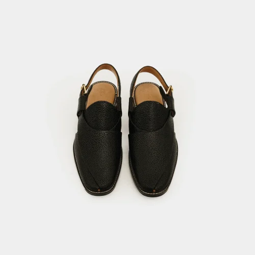 Black Peshawari Chappal DZ15