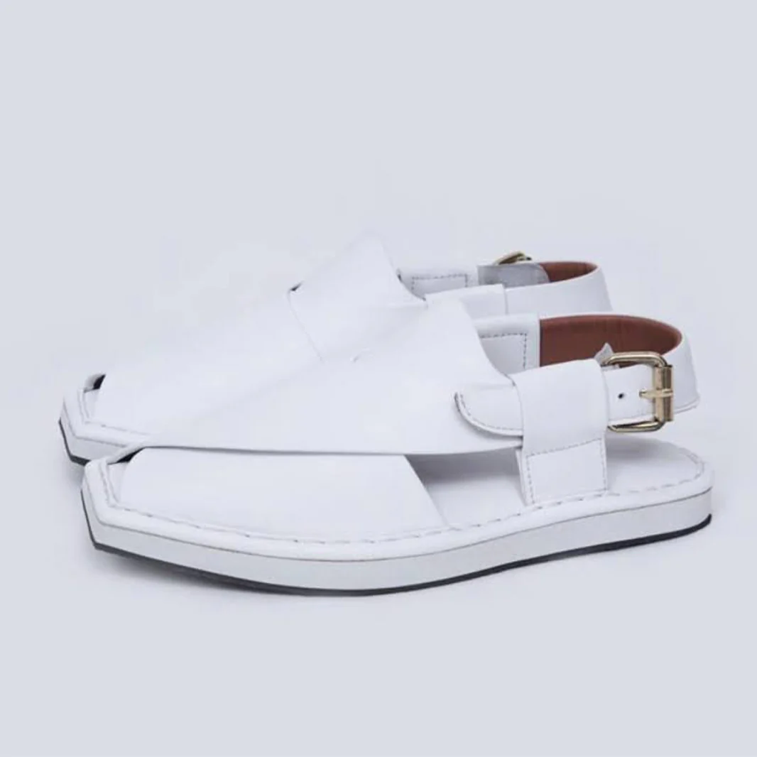 Kaptaan chappal White - Image 4