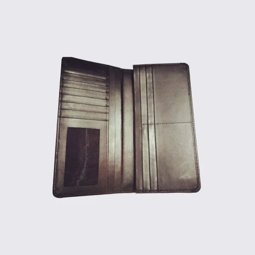 Long Leather Wallet for men's with external Card holder