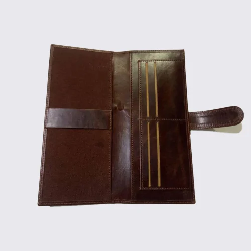 Stylish slim long PU leather wallet for Men's